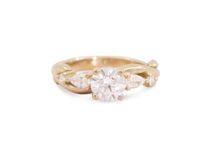 Floral Lab-Grown Vine Ring, Red Gold