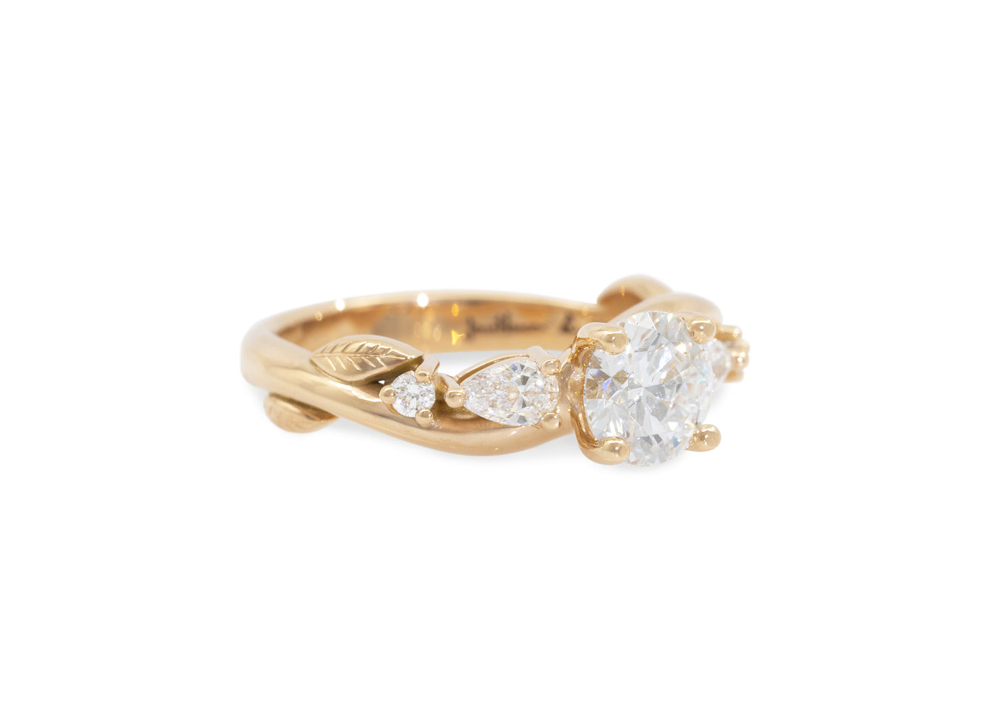 Floral Lab-Grown Vine Ring, Red Gold