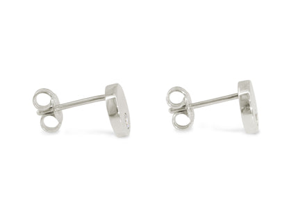 Round Love Stories Diamond Earrings, White Gold & Platinum