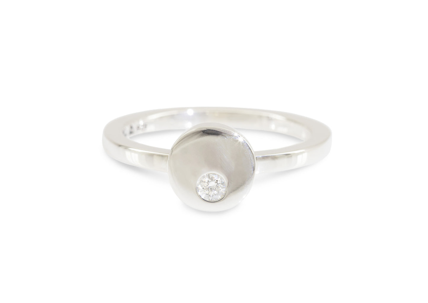 Round Love Stories Stacker Ring, Sterling Silver