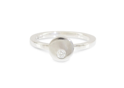 Round Love Stories Stacker Ring, Sterling Silver