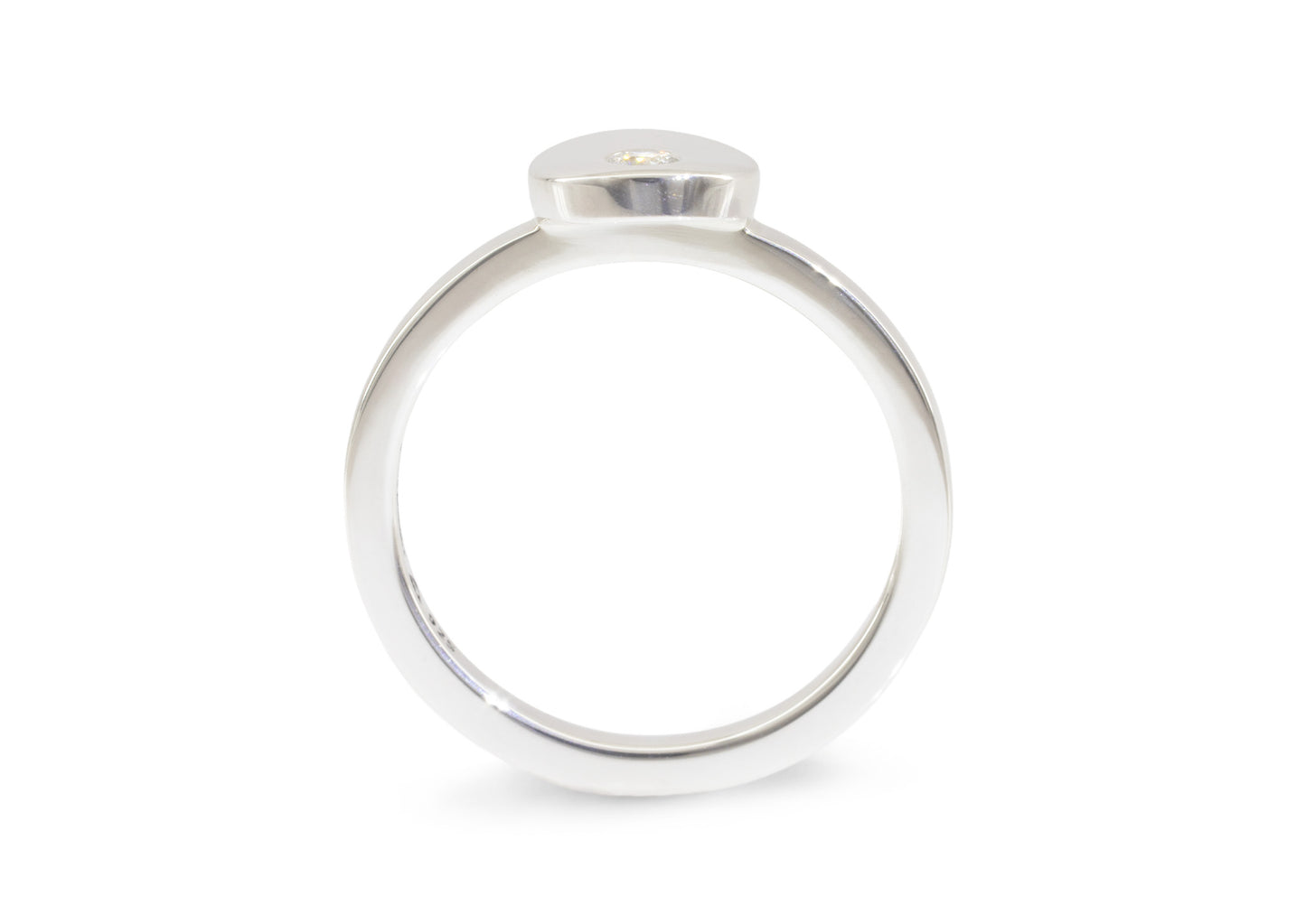 Round Love Stories Stacker Ring, Sterling Silver