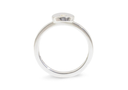 Round Love Stories Stacker Ring, Sterling Silver