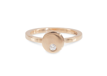 Round Love Stories Stacker Ring, Red Gold
