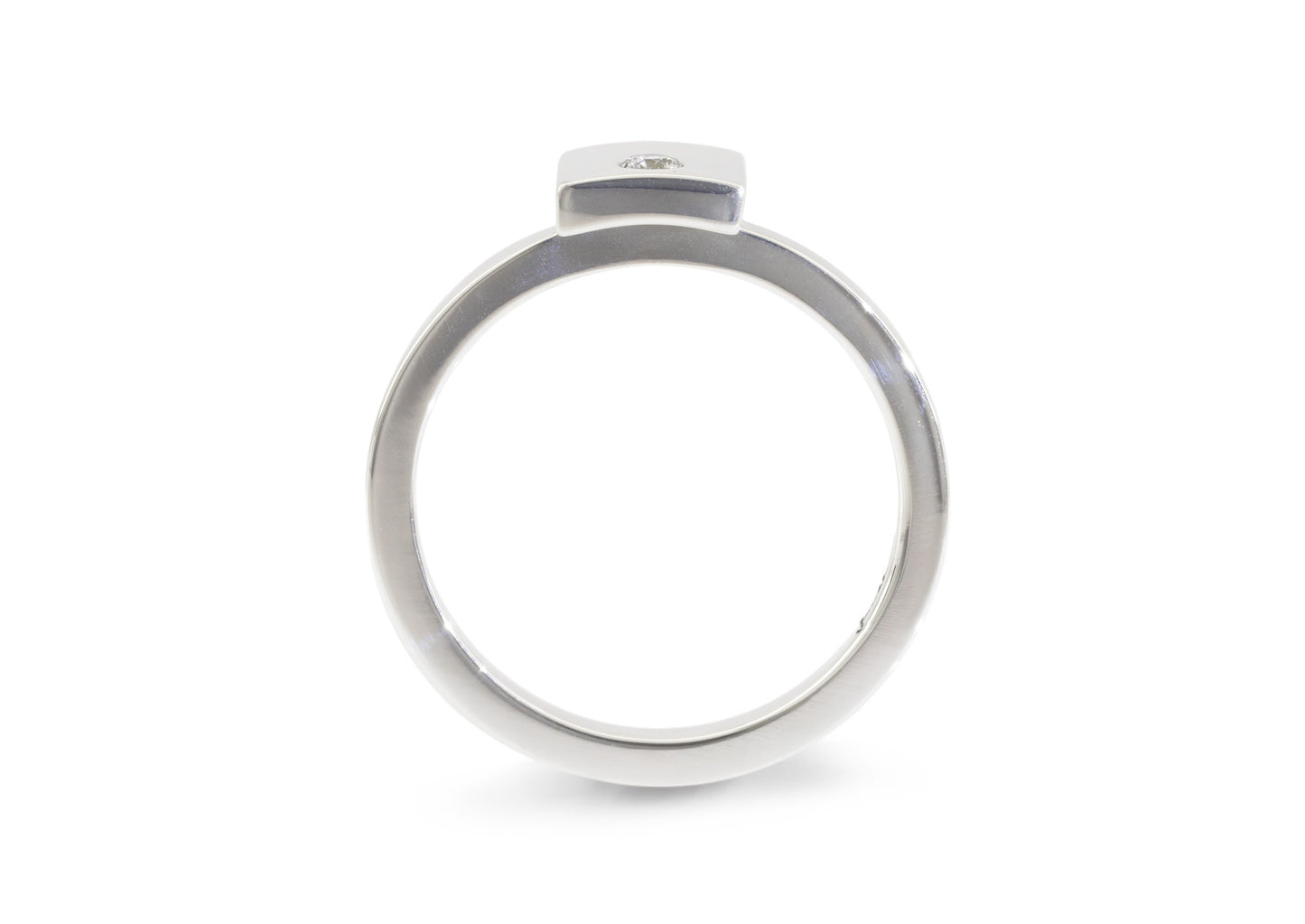 Square Love Stories Stacker Ring, Sterling Silver