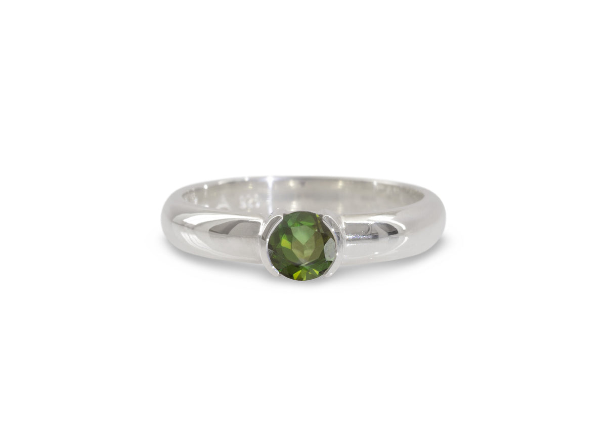 JW431 Tourmaline Gemstone Ring, Sterling Silver