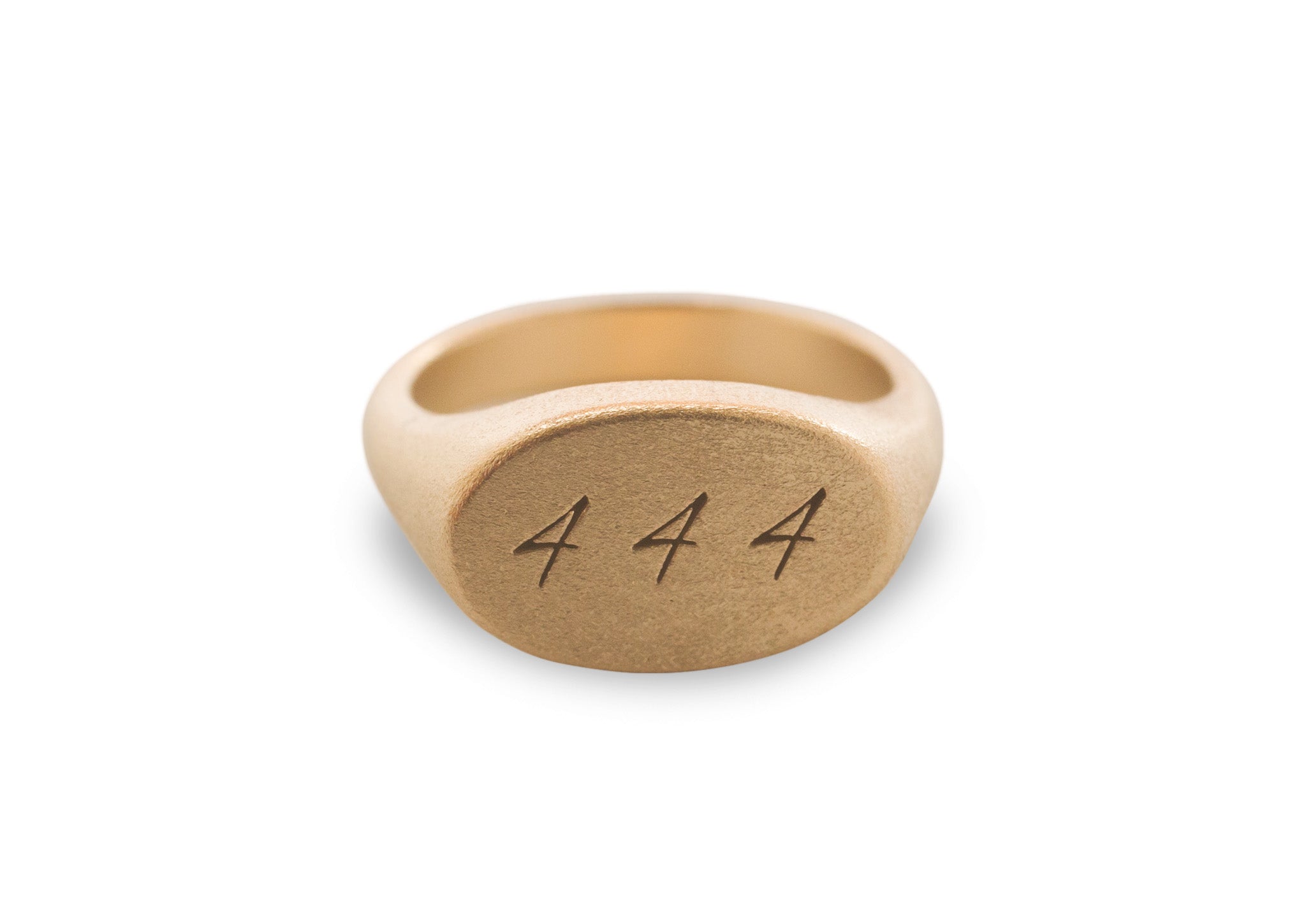 Angel Numbers Signet Ring, Red Gold – Jens Hansen NZ