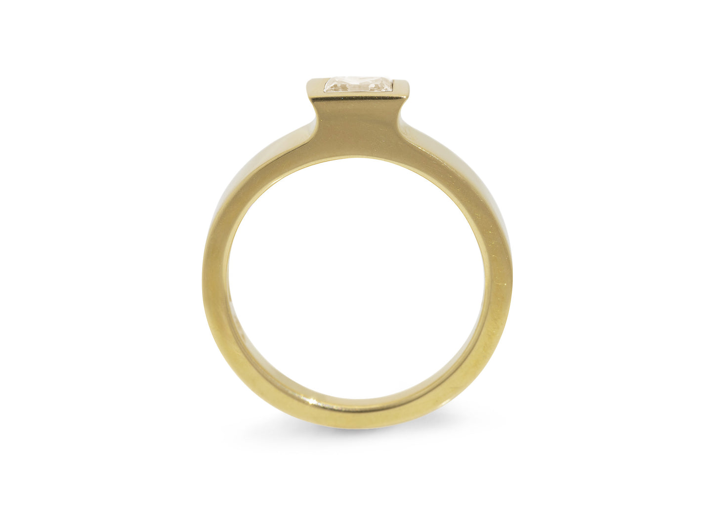 JW86 Princess Diamond Engagement Ring, Yellow Gold