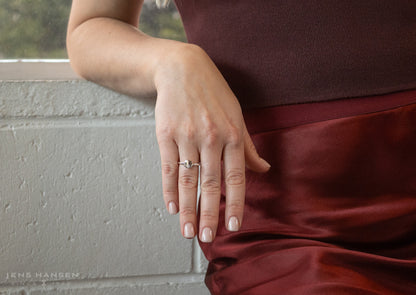Round Love Stories Stacker Ring, Sterling Silver