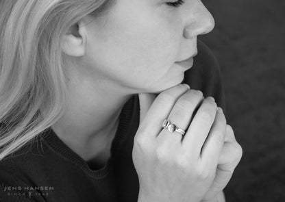 Round Love Stories Stacker Ring, Yellow Gold