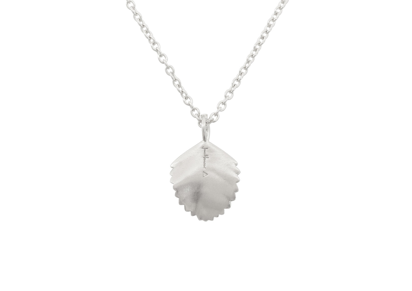 Beech Leaf Pendant, Sterling Silver