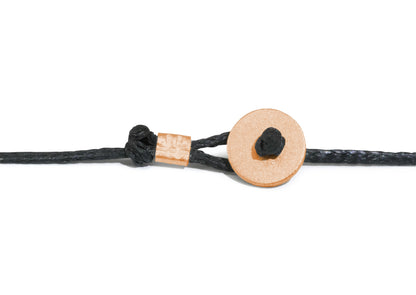 Wax Cord with Toggle, Red Gold
