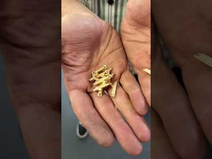 Hand Crafted Block Chain, Red Gold