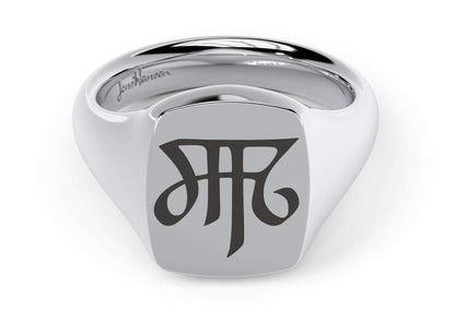 Quadrant Signet Ring, Sterling Silver