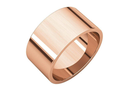 3-12mm Classic Flat Wedding Band. Red Gold.   - Jens Hansen - 1