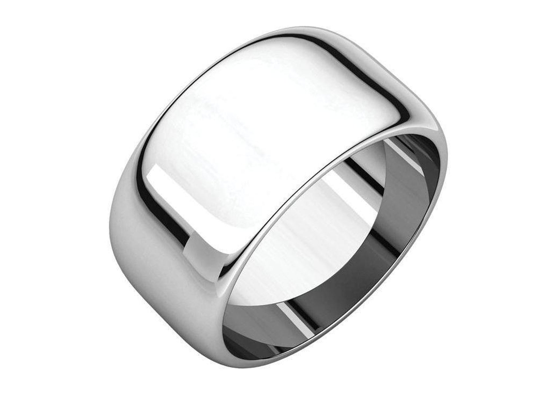 3-12mm Classic Half Round Wedding Band. White Gold, Palladium & Platinum   - Jens Hansen - 3