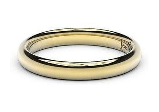 Petite Replica Ring - 3mm wide, 9ct Yellow Gold