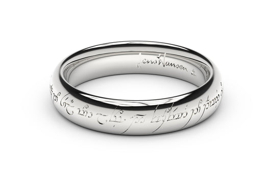 Petite Elvish Love Ring White Gold & Platinum