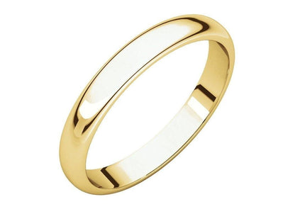 3-12mm Classic Half Round Wedding Band. Yellow Gold.   - Jens Hansen - 2