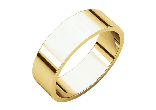 3-12mm Classic Flat Wedding Band. Yellow Gold.   - Jens Hansen - 1