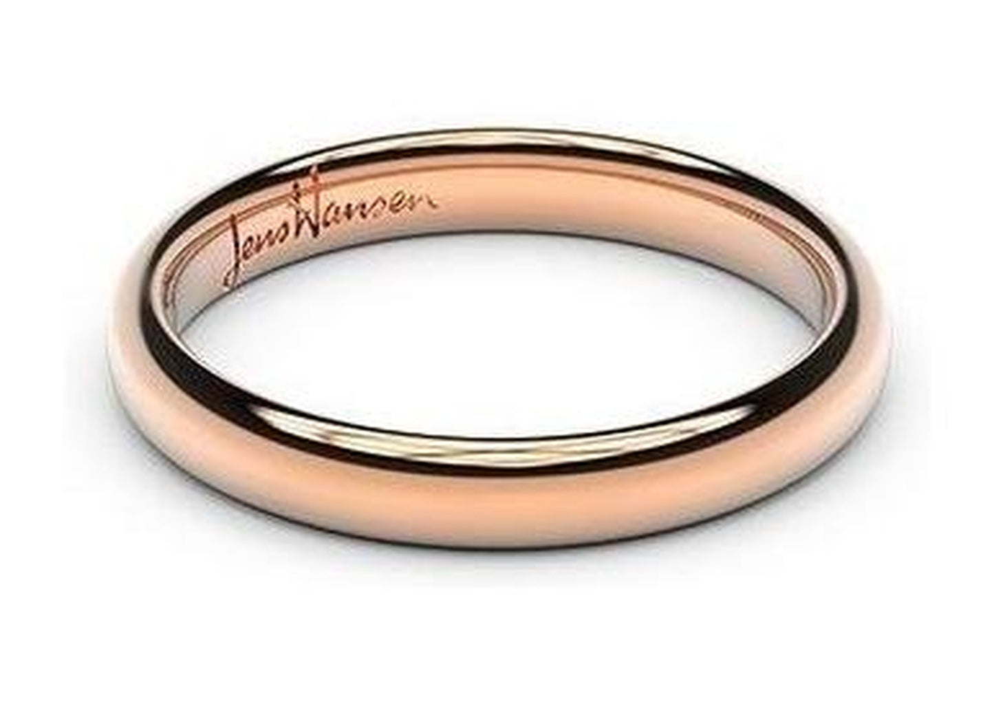 Petite Replica Ring - 3mm wide, 18ct Red Gold