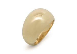 JW18 Dome Ring, Yellow Gold