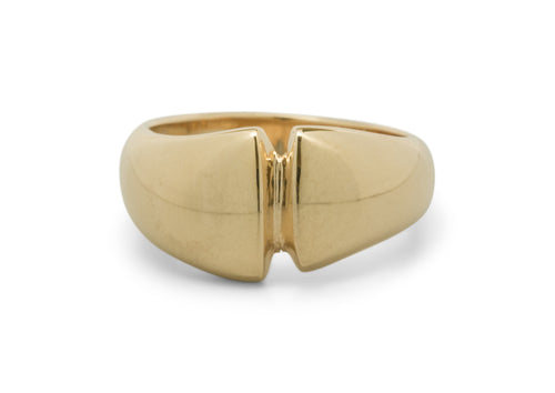 JW6 Dome Ring, Yellow Gold