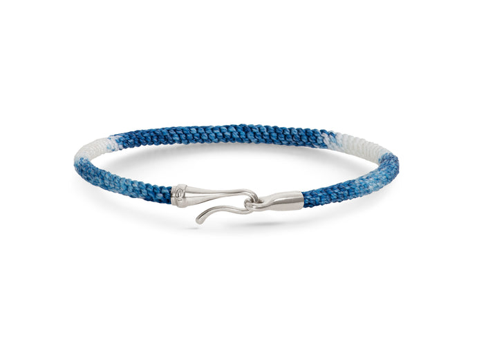 Life Bracelet Blue Jeans, Sterling Silver