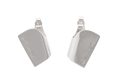 Folded Cuff Earrings, Sterling Silver