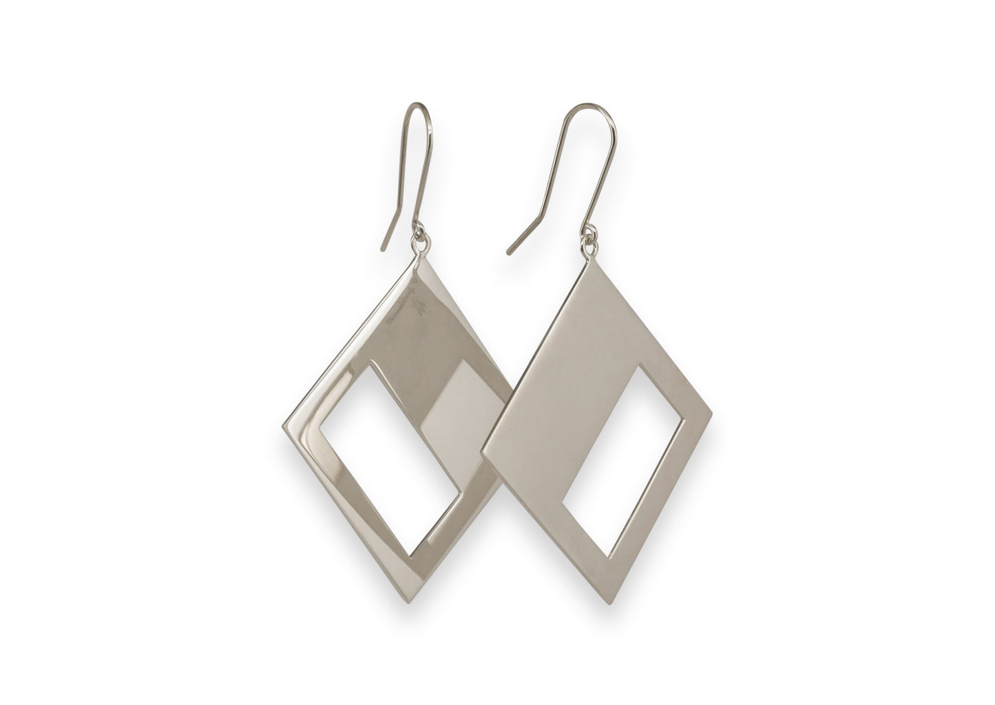 2019 Legacy Earrings E5, White Gold & Platinum