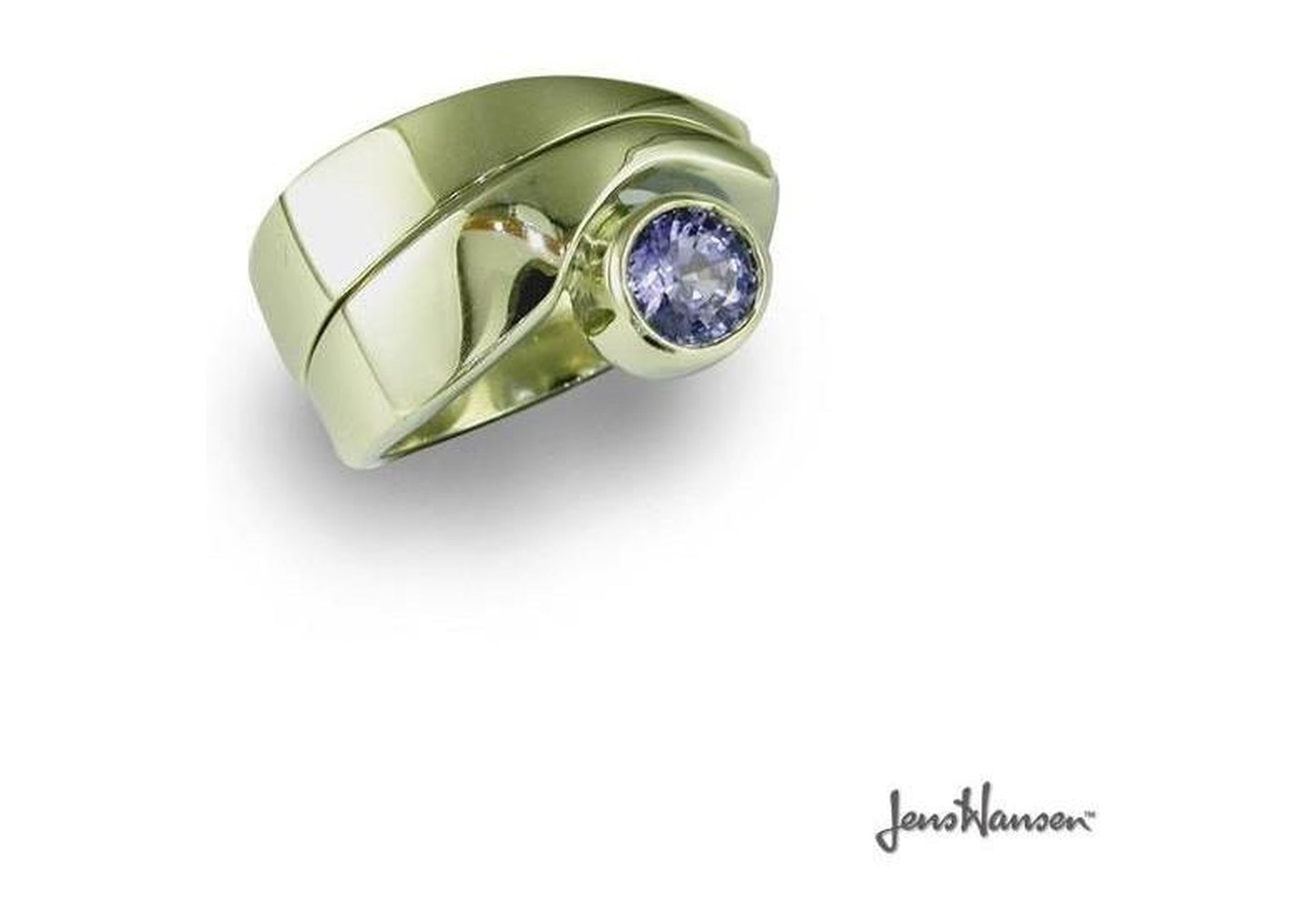 18ct White Gold & Ceylon Sapphire Ring Set   - Jens Hansen