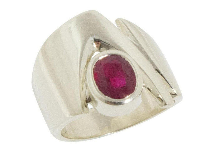 Classic Ring 1.5ct Natural Ruby   - Jens Hansen
