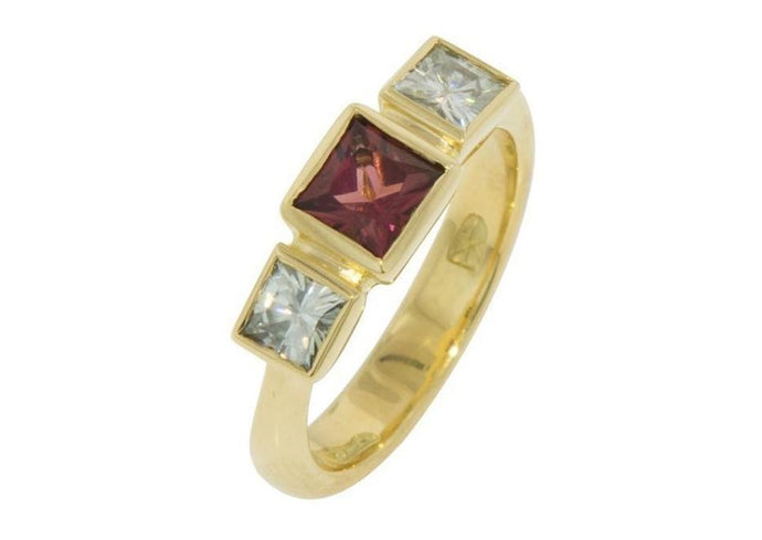 Pink Tourmaline & Moissanite Design   - Jens Hansen