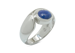 Sterling Silver ring with Blue Lapis