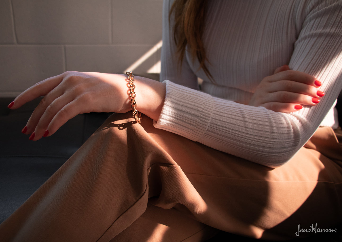 Round Link Bracelet, Yellow Gold