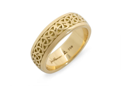 Yellow Gold Design with Trinity Inlay