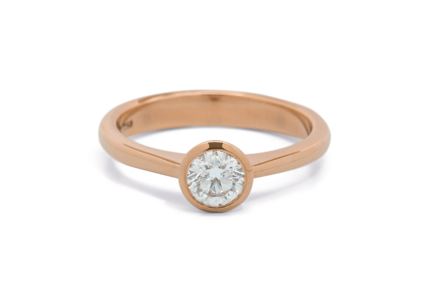 JW698 Diamond Engagement Ring, Red Gold