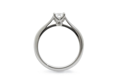 J2656 Diamond Engagement Ring, White Gold & Platinum