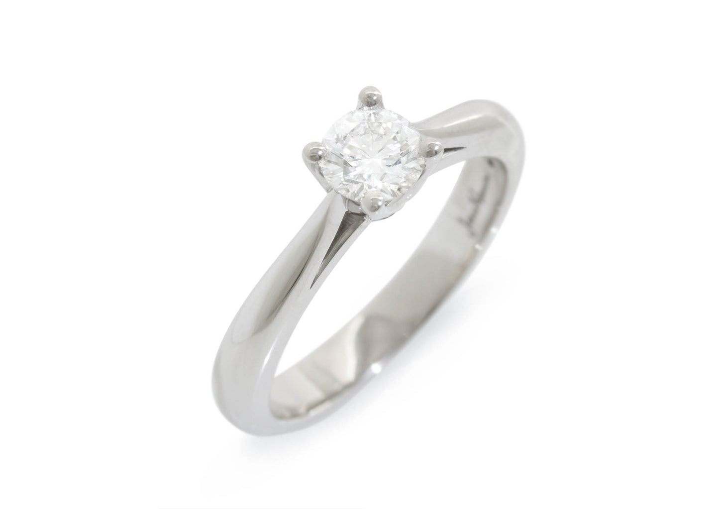 J2656 Diamond Engagement Ring, White Gold & Platinum