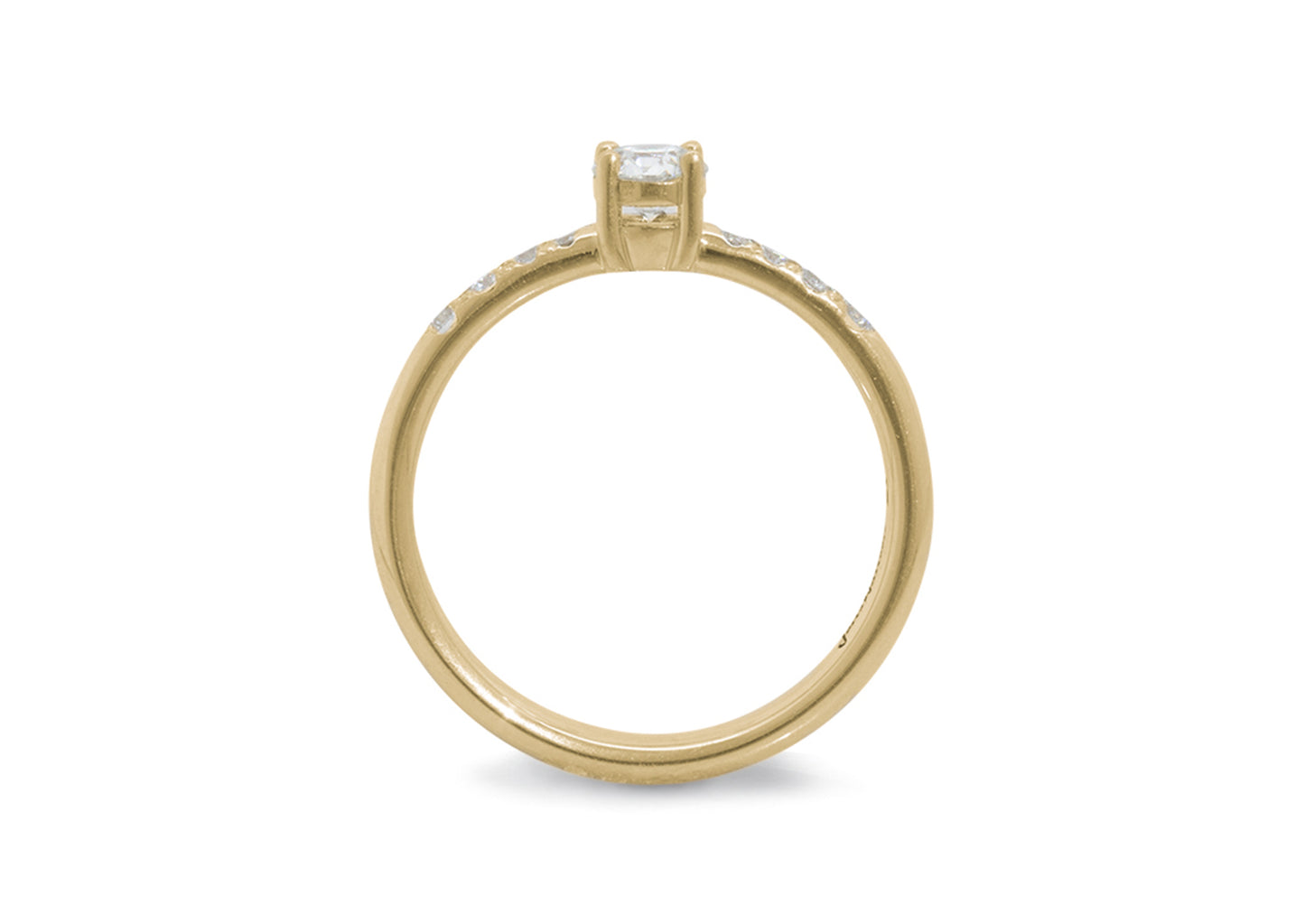 Eros Diamond Engagement Ring, Yellow Gold