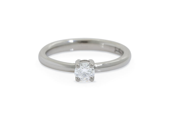 Aria Diamond Engagement Ring, White Gold & Platinum
