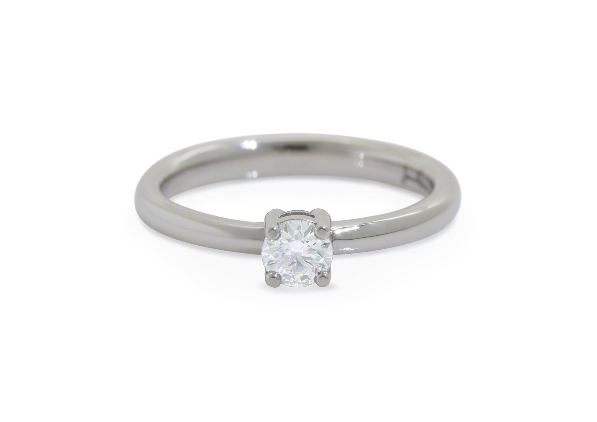 Aria Diamond Engagement Ring, White Gold & Platinum