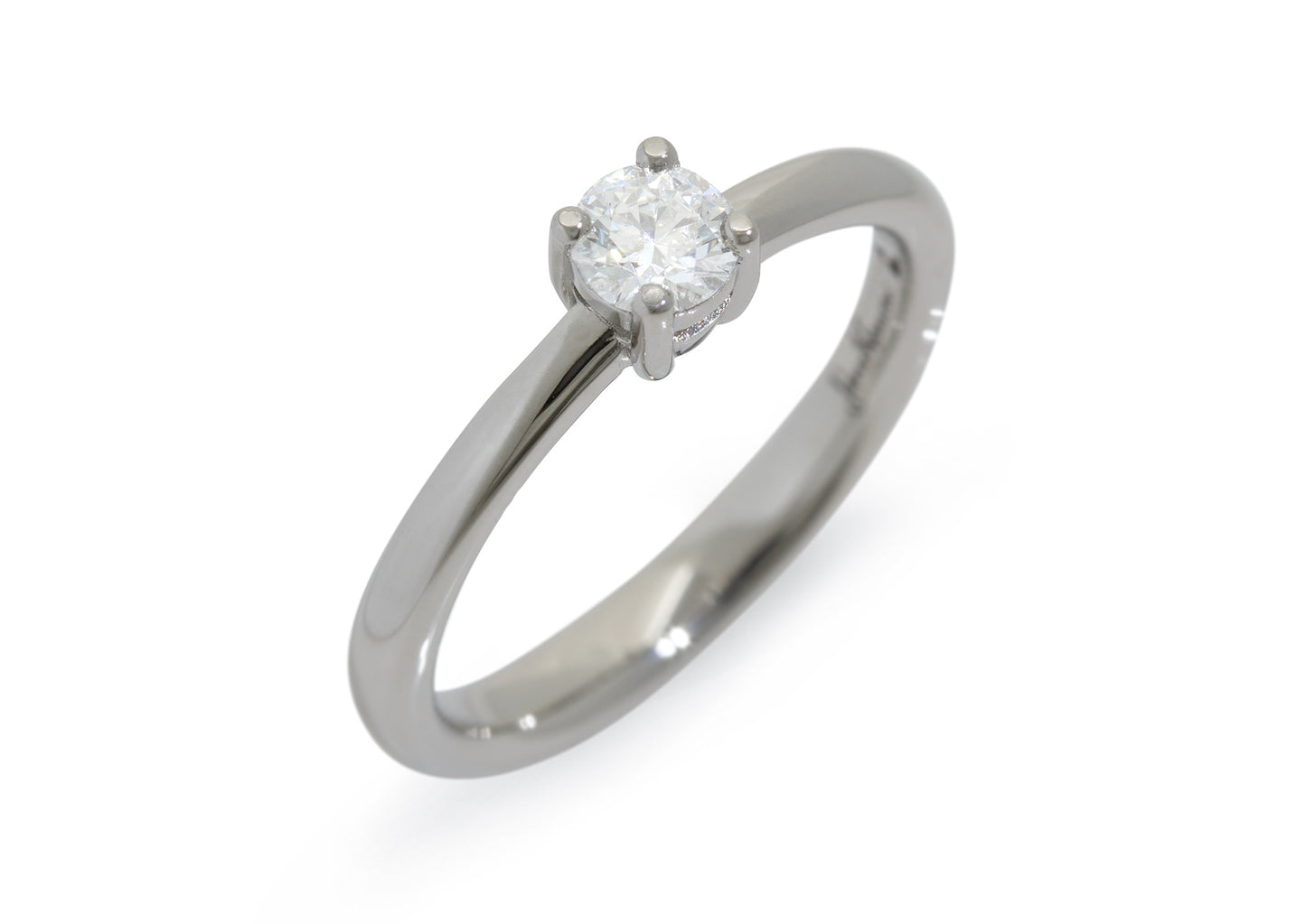 Aria Diamond Engagement Ring, White Gold & Platinum