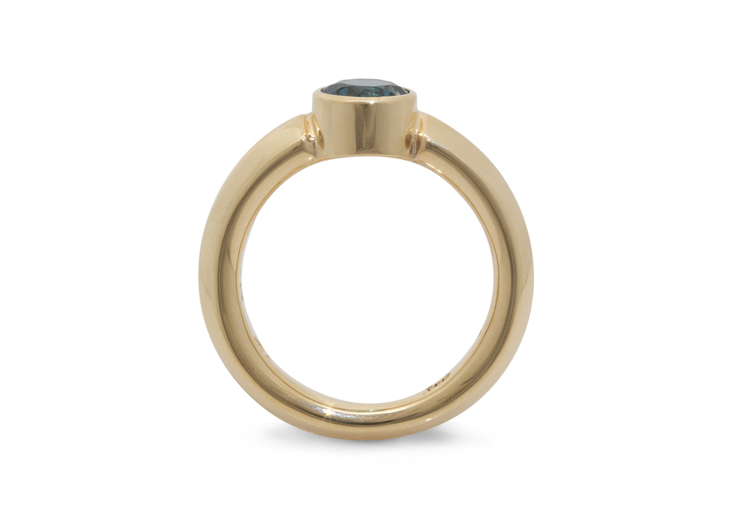 JW105 Gemstone Ring, Yellow Gold