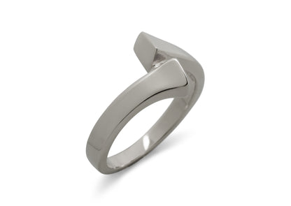 JW11 Dress Ring, White Gold & Platinum