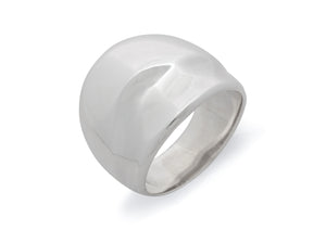 Wide Domed Wave Ring, All Metals
