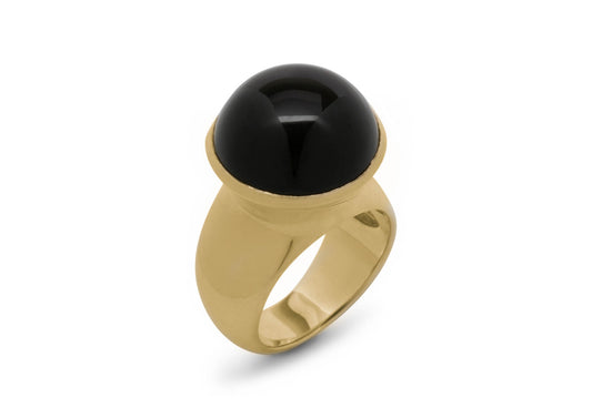 Impressive Cabochon Gemstone Ring, Yellow Gold