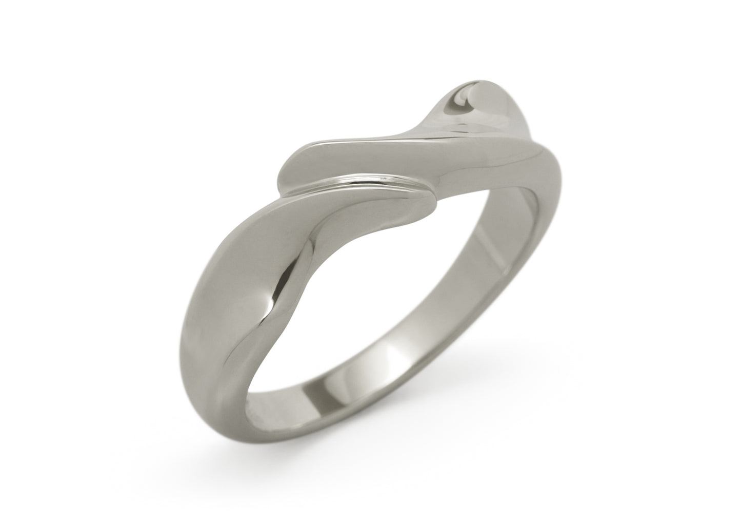 JW16 Dress Ring, White Gold & Platinum