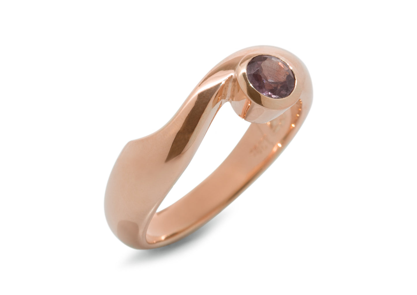 JW184 Gemstone Ring, Red Gold