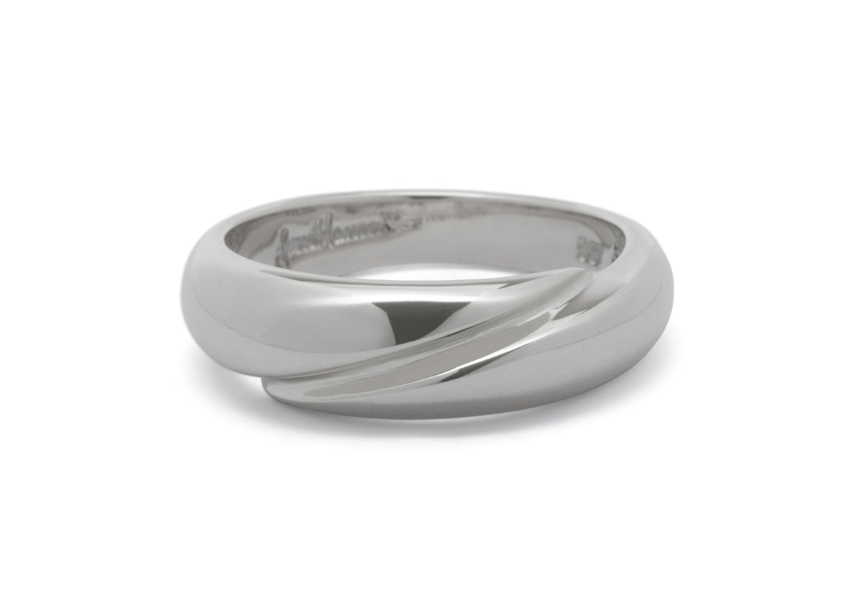 JW1 Domed Ring, Sterling Silver